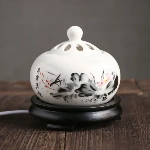 Ceramic Electric Incense Burner Temperature Control Timer