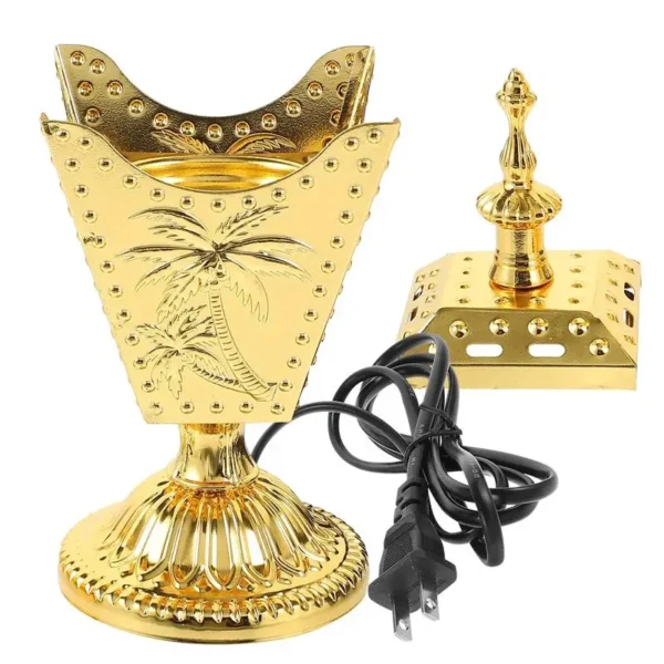 Vintage Electric Incense Burner Metal Aromatherapy Censer