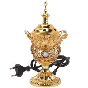 Vintage Metal Electric Incense Burner Middle Eastern
