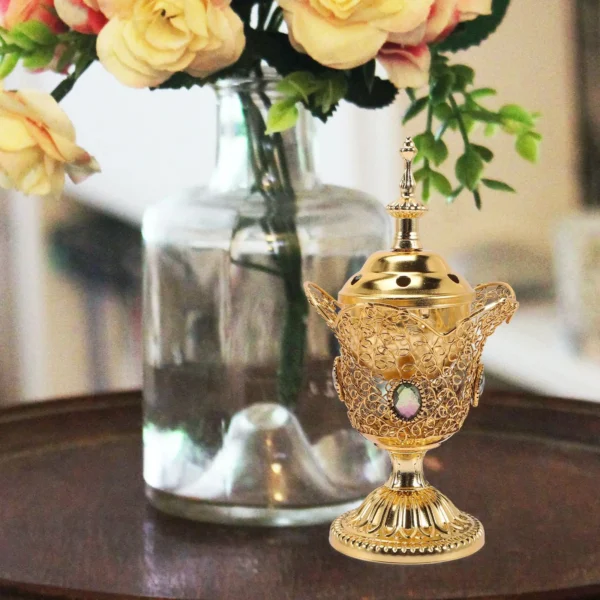 Vintage Metal Electric Incense Burner Middle Eastern