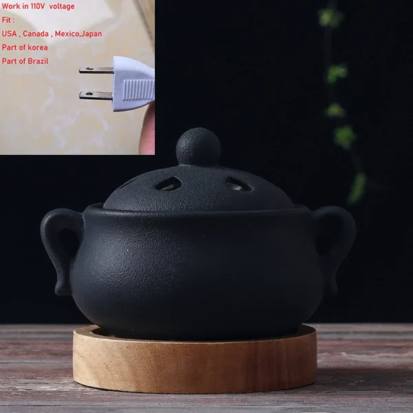 Ceramic Electric Incense Burner Timer Temperature Control